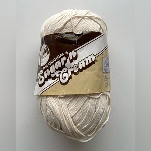 Lily Sugar 'n Cream Cotton Yarn - 14 oz/ 710 yds Off White Huge Skein